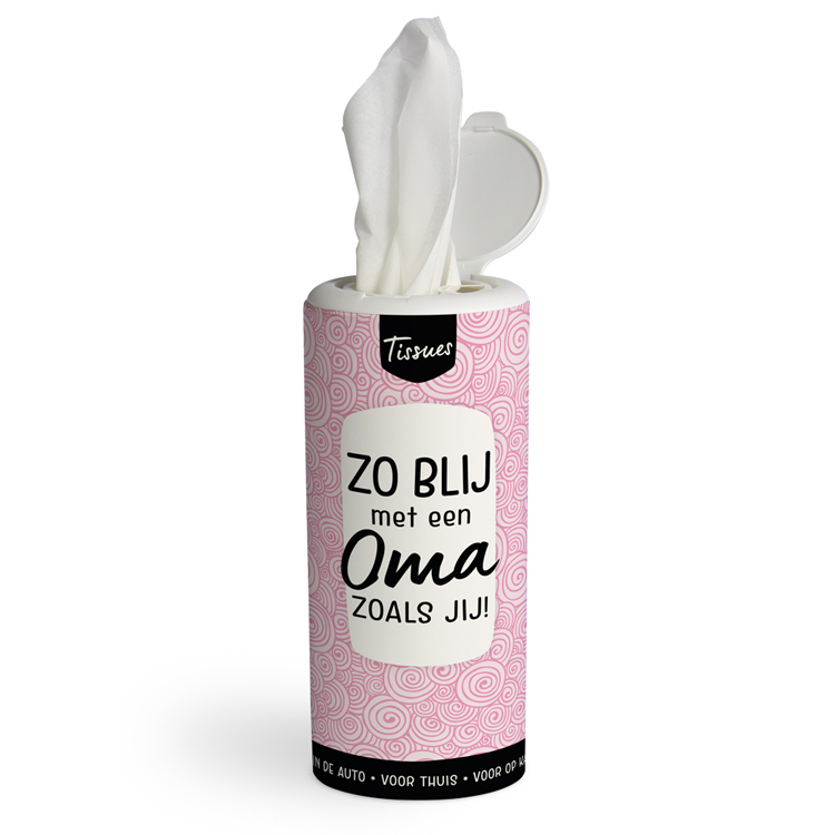 tissues dispenser oma, zo blij met een oma zoals jij