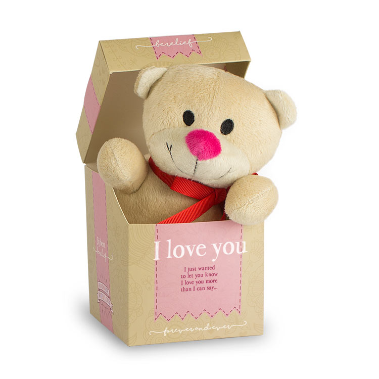 berlief beertje I love you, beertje valentijnsdag, knuffelbeertje liefde
