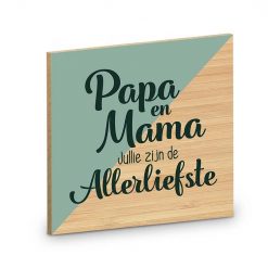 onderzetter papa en mama jullie zijn de allerliefste
