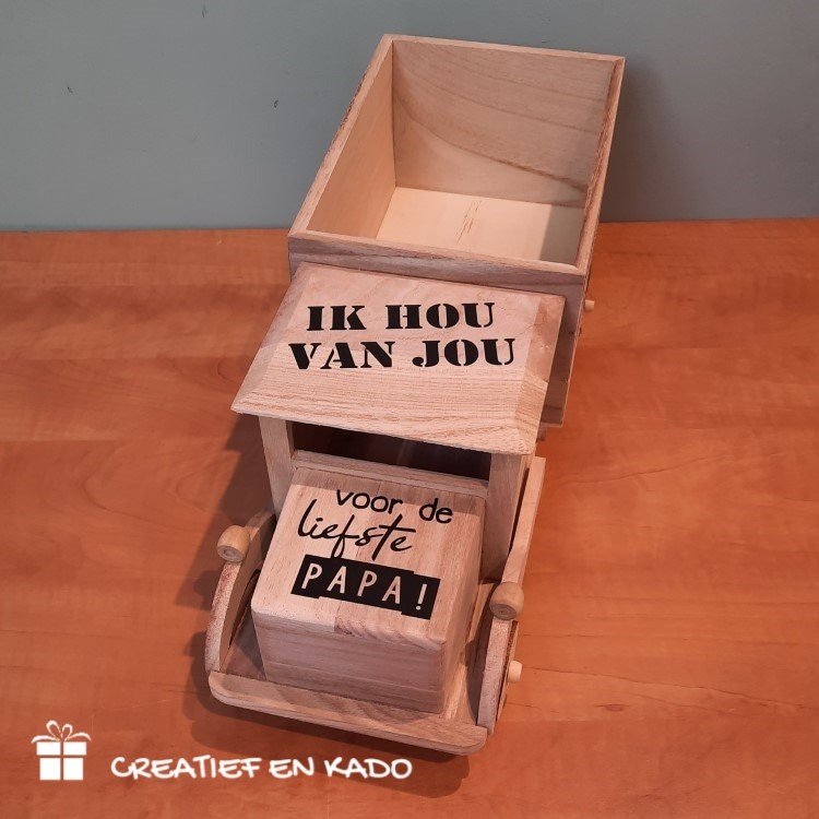 vrachtwagen liefste papa, kado vaderdag