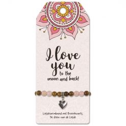 vriendschapsarmband I love you, cadeau liefde, cadeau valentijnsdag