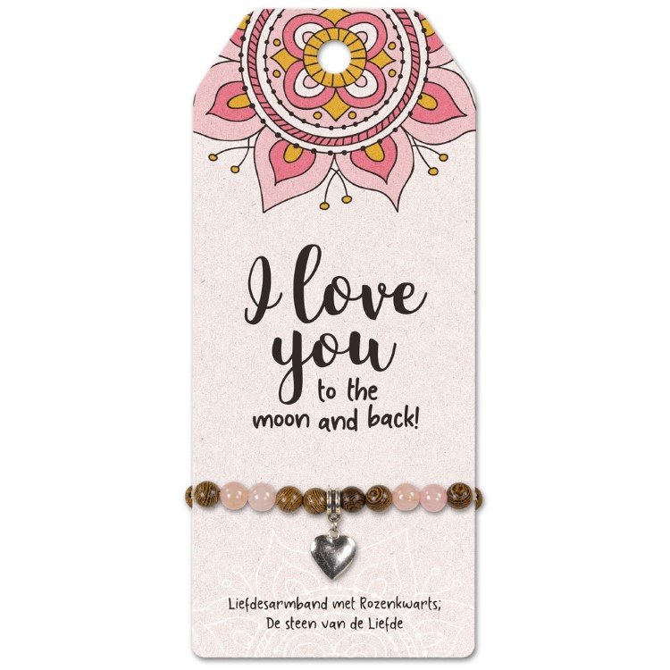 vriendschapsarmband I love you, cadeau liefde, cadeau valentijnsdag