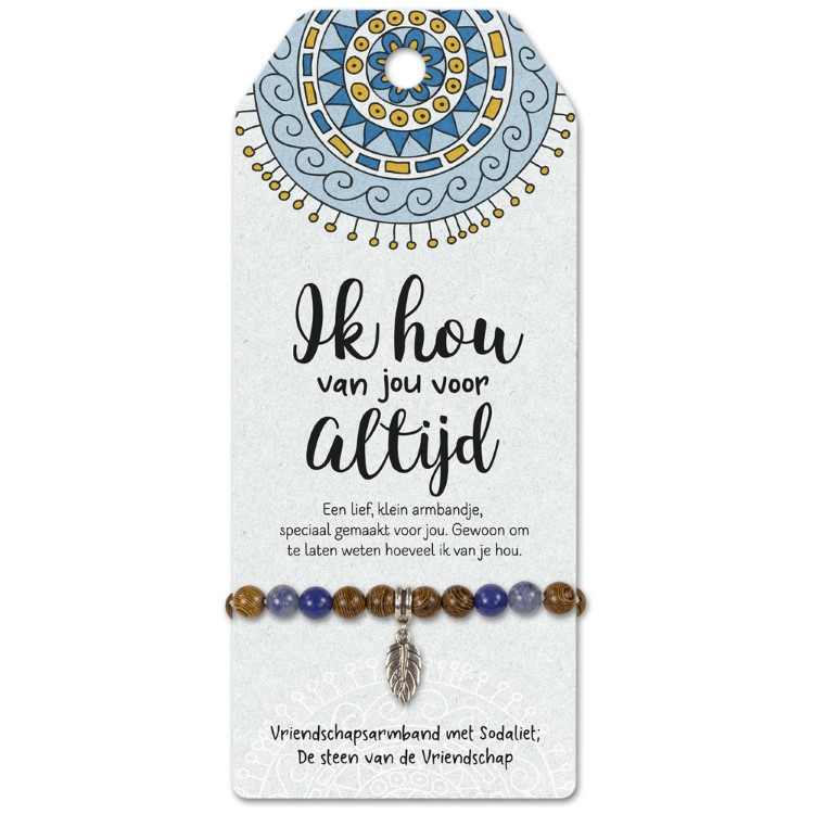 vriendschapsarmband ik hou van jou, cadeau liefde, cadeau valentijn