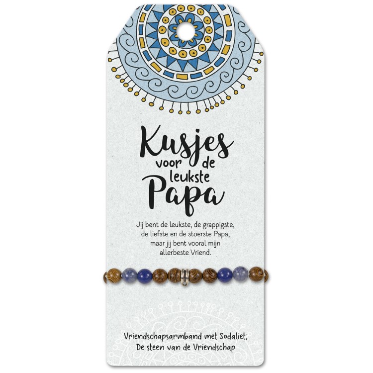 vriendschapsarmband papa, cadeau vaderdag, armband papa