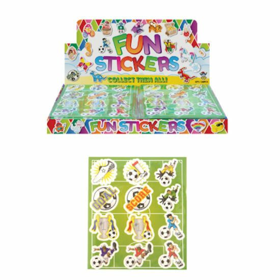 funstickervel voetbal, voetbal stickers, voetbal trakatie
