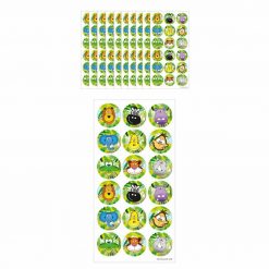 fun stickervel jungle, dieren stickers, jungle traktatie, dieren traktatie