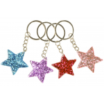 sleutelhanger glitter ster, glitter sterren, sterren sleutelhanger, glitter traktatie, meiden traktatie