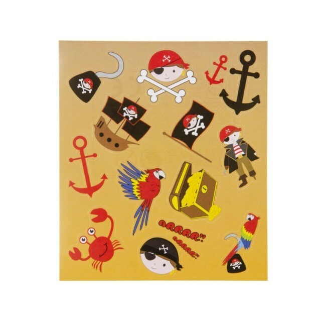 stickervel piraat