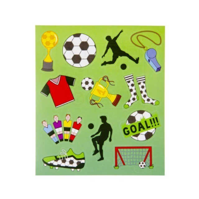 stickervel voetbal, voetbal traktatie