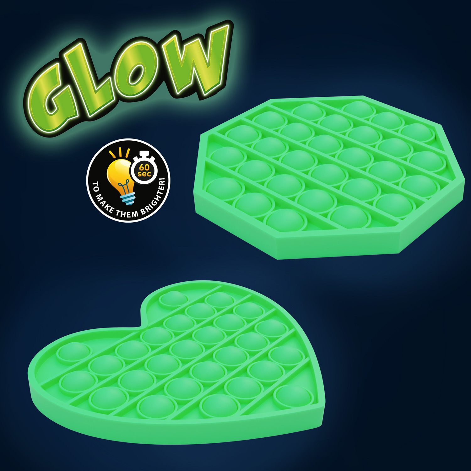 bubble pop glow in the dark, bubble pop it