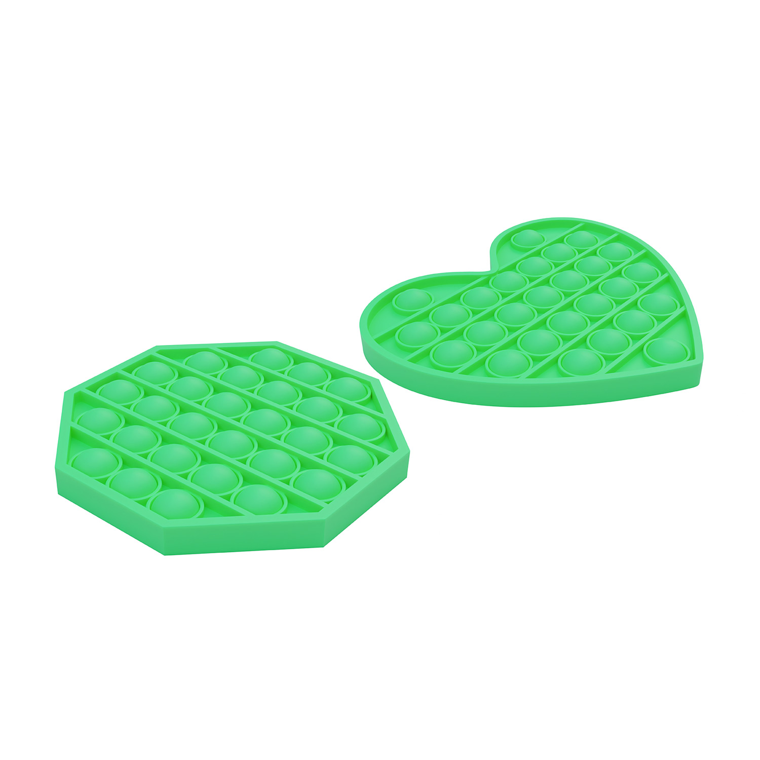 fidget bubble pops, bubble pop-it glow in the dark, bubble pop 8 hoek, bubble pop hart, rage 2021