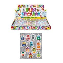 fun stickers robot, robot stickers, robot traktatie, jongens traktatie