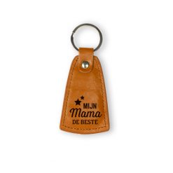 leren sleutelhanger mama, cadeau mama, cadeau Moederdag, mama de beste
