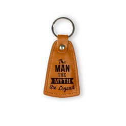 leren sleutelhanger the man the myth the legend, sleutelhanger man, stoer cadeau