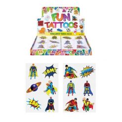 superhelden tattoo, superheld tatoeage, superheld traktatie