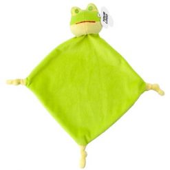 tutdoek kikker, tutdoek met naam, knuffeldoek met naam, knuffeldoek kikker, kraamcadeau met naam