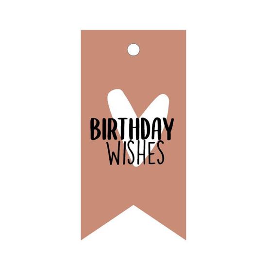 cadeau label birthday wishes, kado label verjaardag, cadeau vaantje birthday