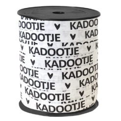 kadolint kadootje, cadeau lint kadootje, krullint kadootje, krullint paperlook
