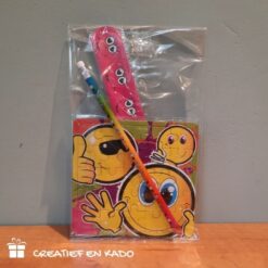 emotion puzzel traktatie, grappige traktatie, complete traktatie, traktatie kant en klaar