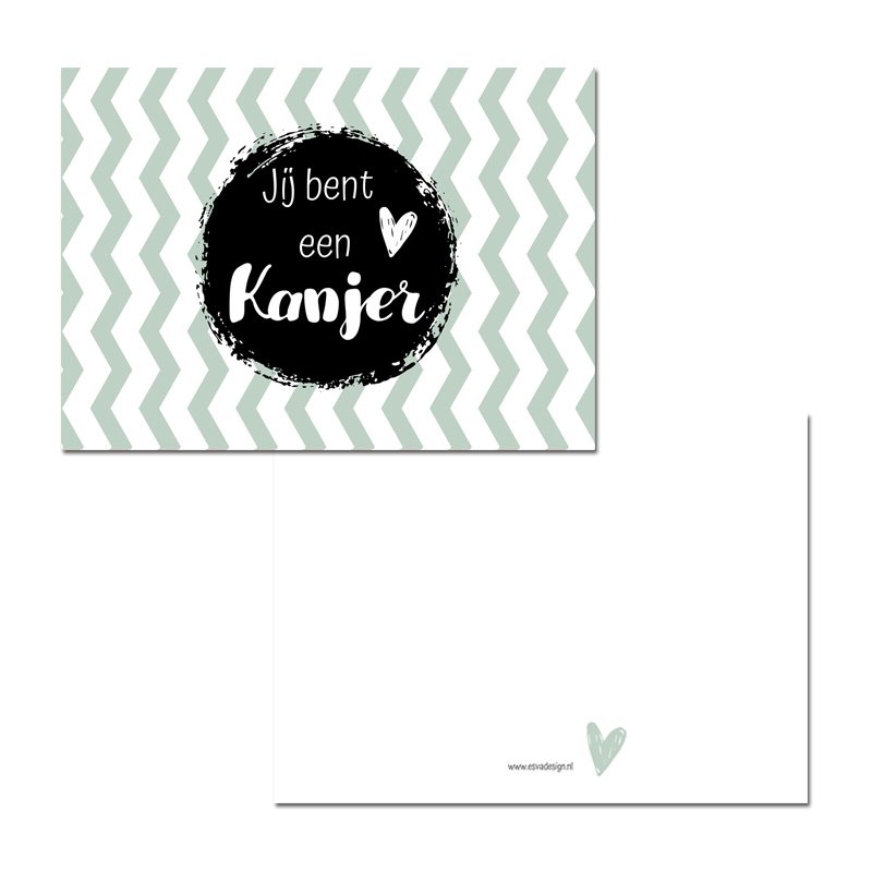 kaart jij bent een kanjer groen