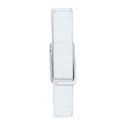 knijper wit, mini wasknijper wit