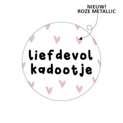 sluitsticker liefdevol kadootje