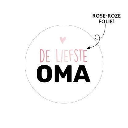 sluitsticker de liefste oma
