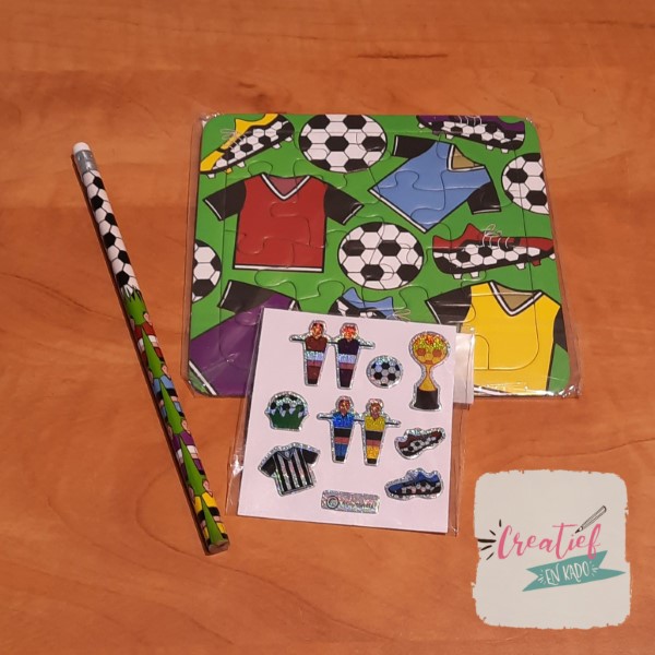 voetbal puzzel traktatie