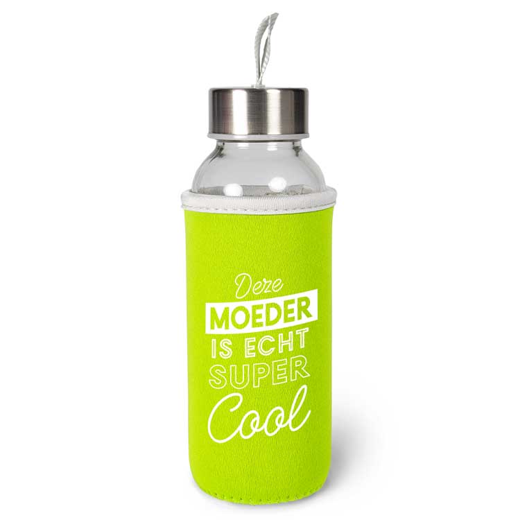 waterfles moeder, cadeau moeder, deze moeder is echt super cool, kado mama