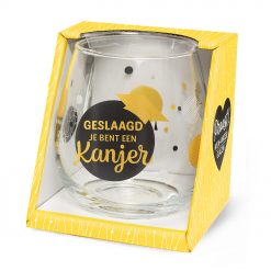 water- wijnglas geslaagd kanjer. Geslaagd je bent een kanjer, examen cadeautje