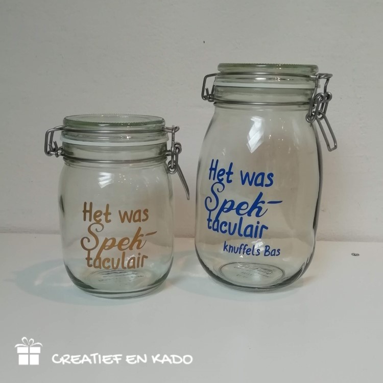 weckpot spektaculair, het was spektaculair, snoeppot spek