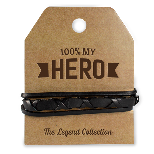 leren armband hero, cadeau man, stoer cadeau, cadeau voor hem