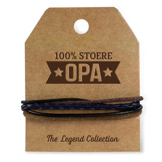 leren armband opa, stoere opa, cadeau opa, cadeau vaderdag,