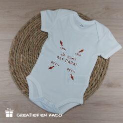 romper papa je kunt het, romper bedrukt, romper aanstaande papa, romper wit