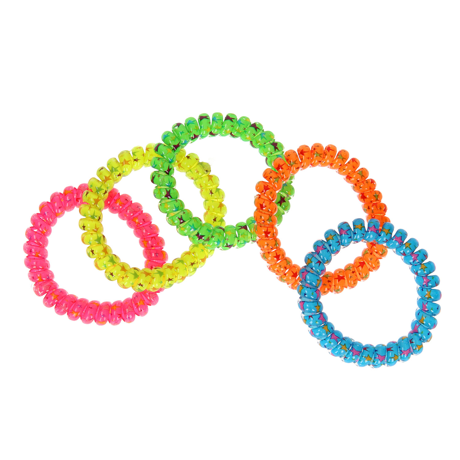 armband neon met sterretjes, neon armband