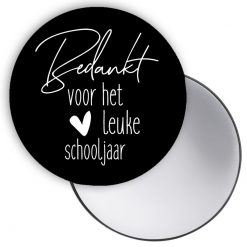 spiegel bedankt schooljaar, bedankt voor het leuke schooljaar, cadeautje juf