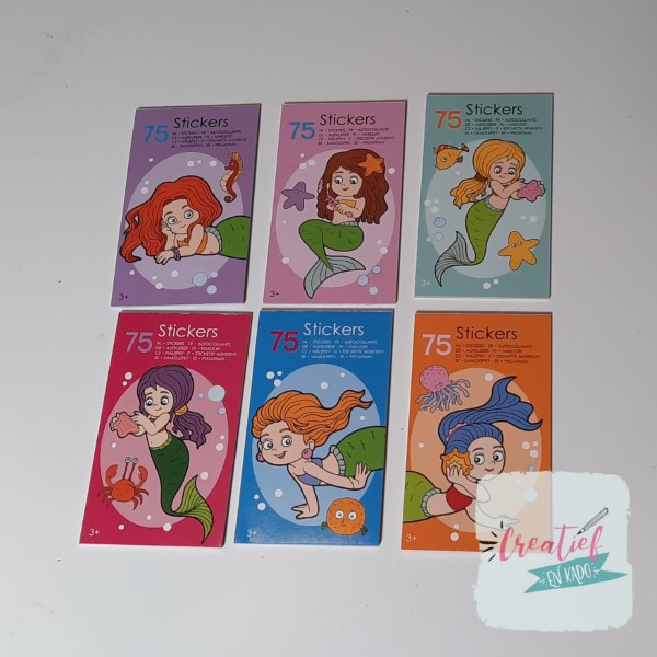 zeemeermin traktatie, stickerboekje zeemeermin