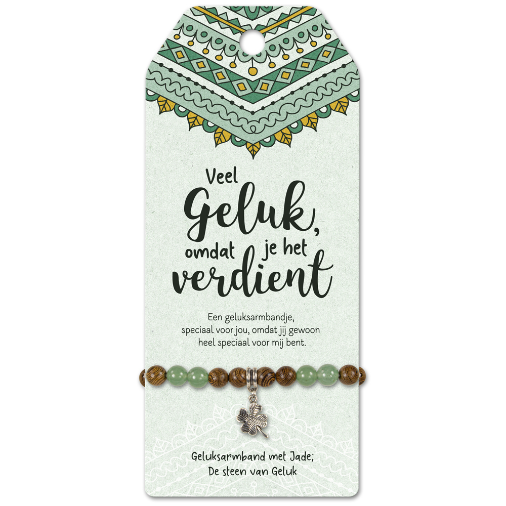 vriendschapsarmband speciaal voor jou, armband geluk, jade steen