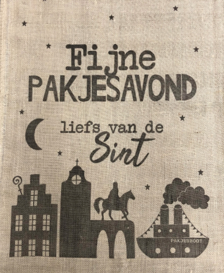 jute zak fijne pakjesavond