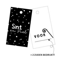 cadeaulabel Sint en piet, kadolabel Sint en piet, kadolabel sinterklaas
