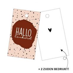 cadeaulabel hallo leukerd, kadolabel hallo leukerd, kado geliefde, kado valentijnsdag
