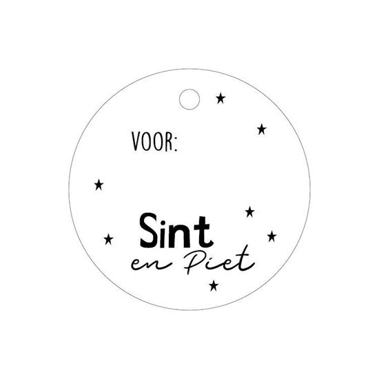 cadeaulabel voor... Sint en piet, kadolabel voor... sint en piet, kadolabel rond, kadolabel sinterklaas