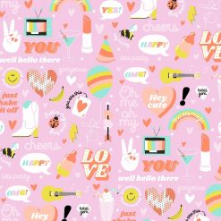 inpakpapier girl power, cadeau papier girl power, cadeau papier meisjes