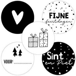 Sluitsticker Sinterklaas, Sluitsticker feestdagen, Sluitsticker kersmis