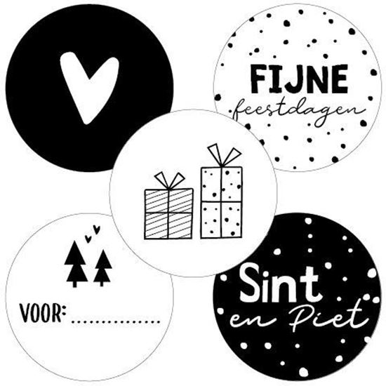 Sluitsticker Sinterklaas, Sluitsticker feestdagen, Sluitsticker kersmis