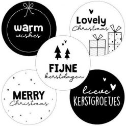 sluitstickers fijne feestdagen, sluitstickers kerstmis