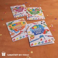 kleurboekje kleuren op nummer, kleurboekje traktatie, trakteren, uitdeelkadootjes