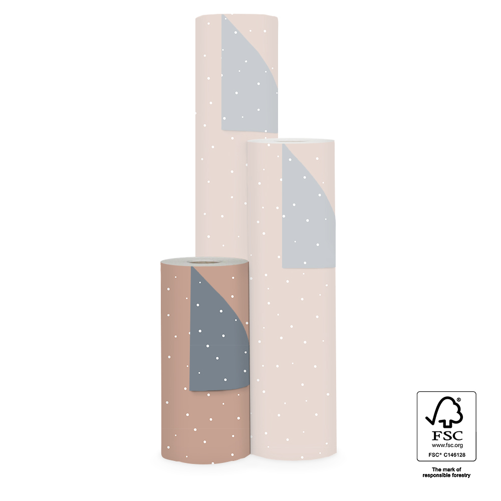 baby inpakpapier dots