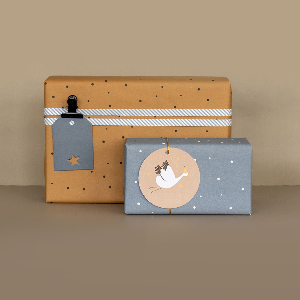 cadeau voorbeeld inpakpapier little dots