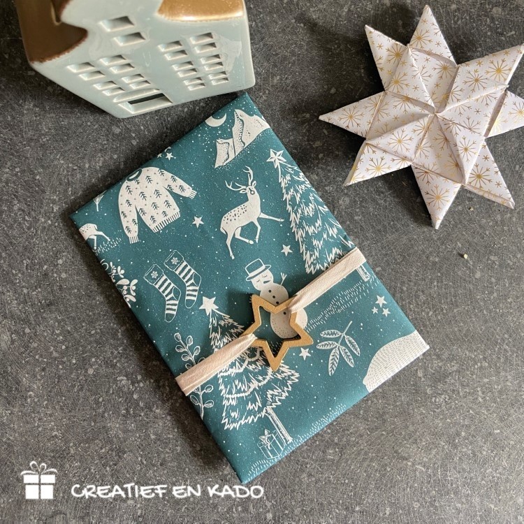 inpakpapier x-mas vintage, kadopapier kerstmis, inpakken, inpakinspiratie